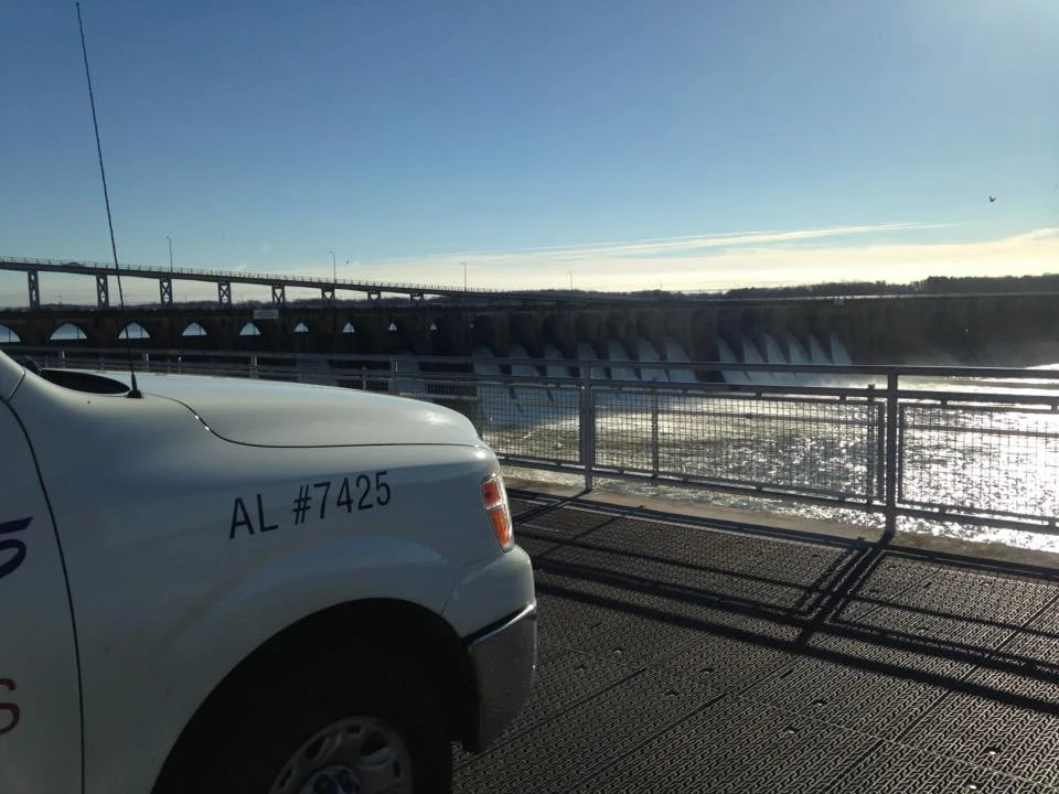 We had a great view while installing a couple of deadbolts this morning!