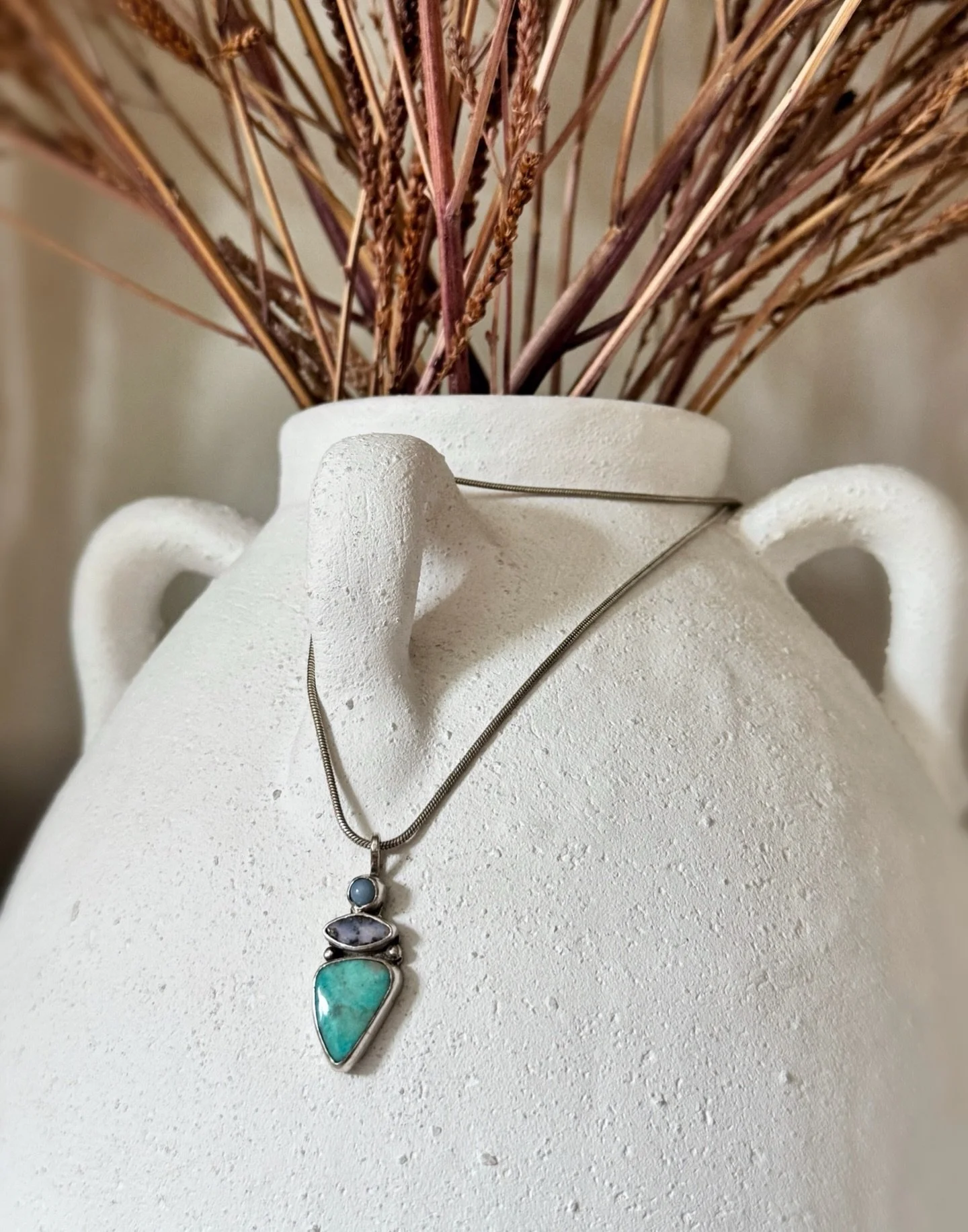 This Opal and Turquoise necklace now available online!