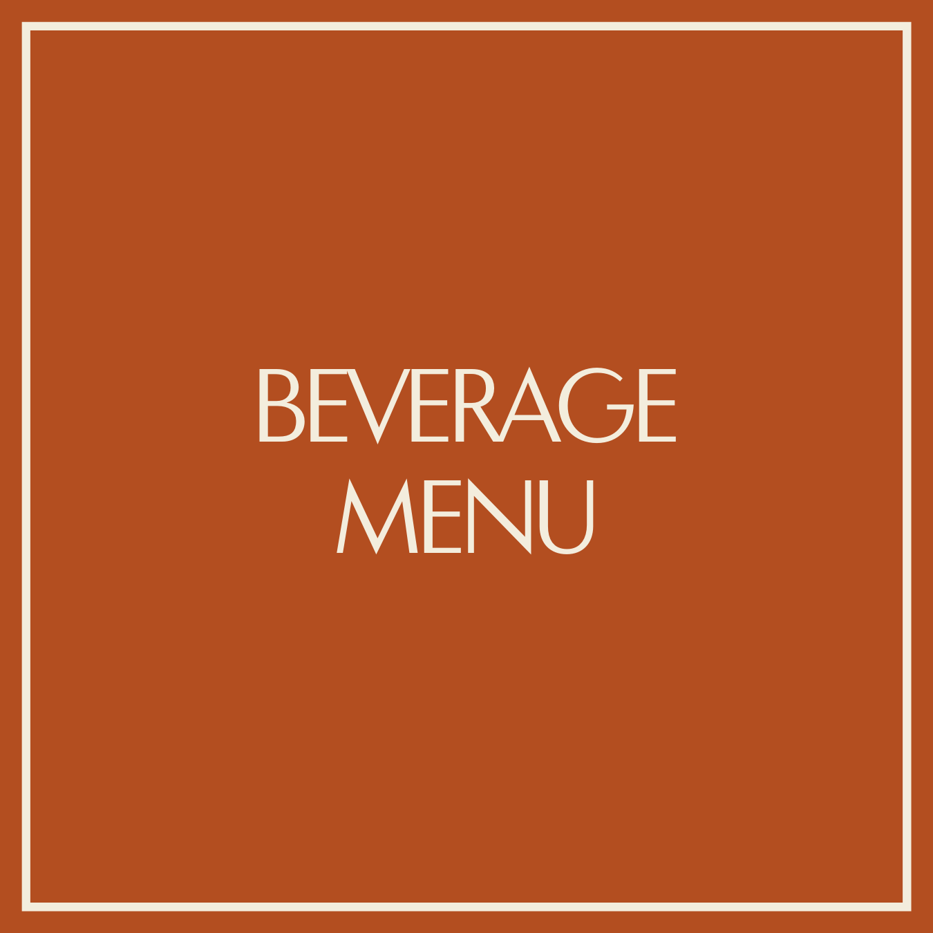 BEVERAGE MENU