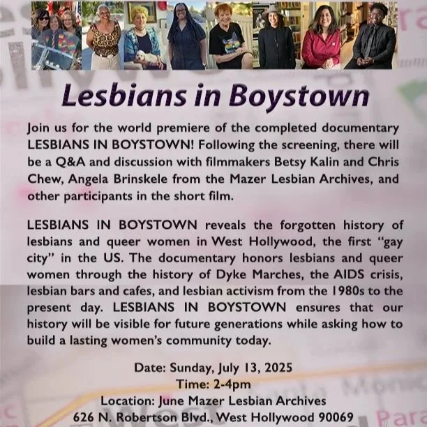 Join us for the world premiere of Betsy Kalin’s now finished film.