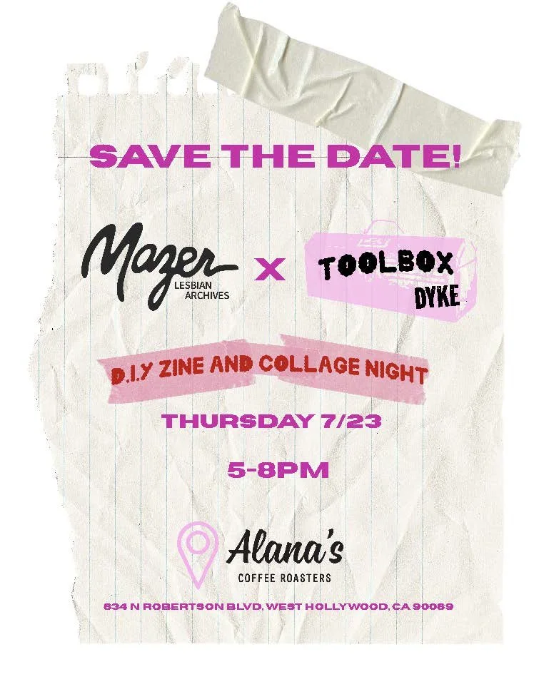 D.I.Y Zine and Collage Night with Toolbox Dyke