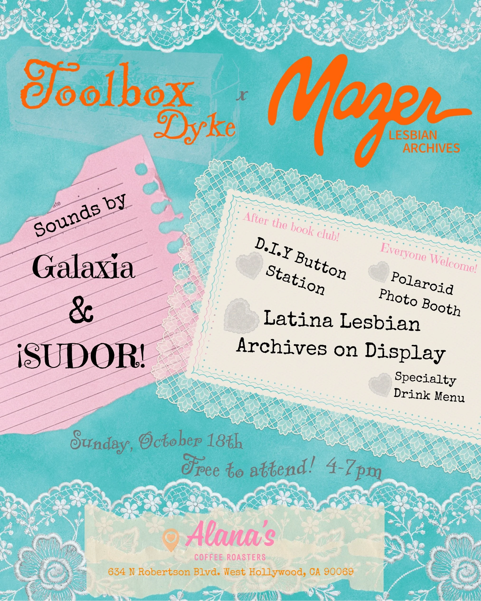 Toolbox Dyke x Mazer x Alana's Book Club After Party