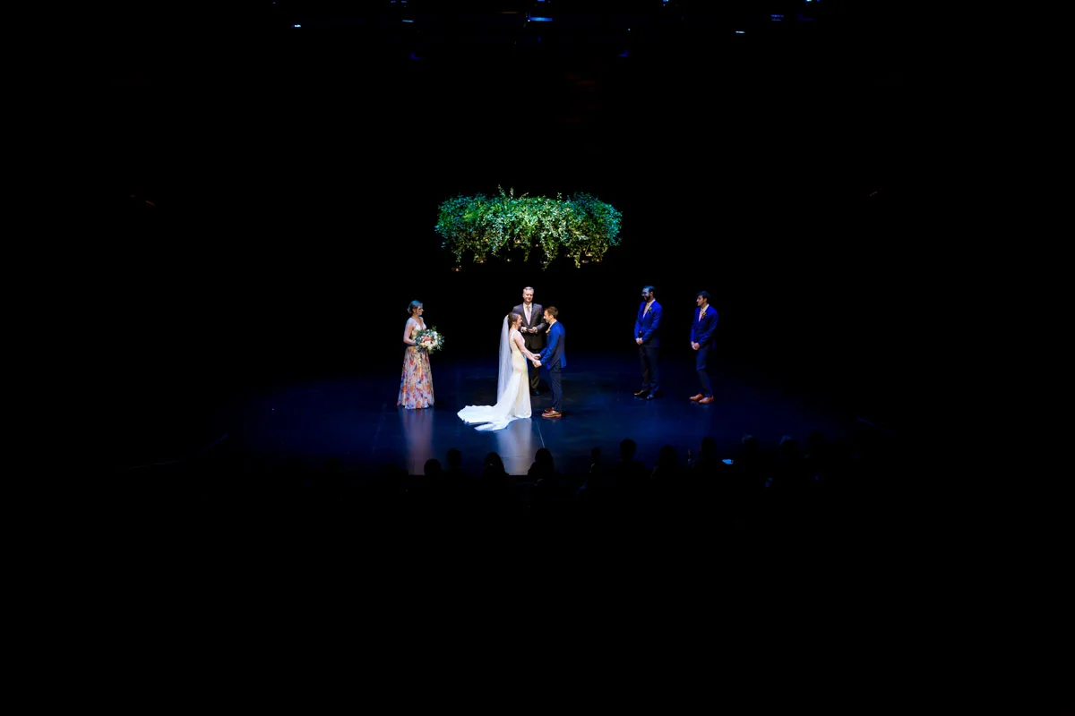 DC wedding ceremony at Arena Stage, Planning by Bella Notte, Photo by Procopio Photography