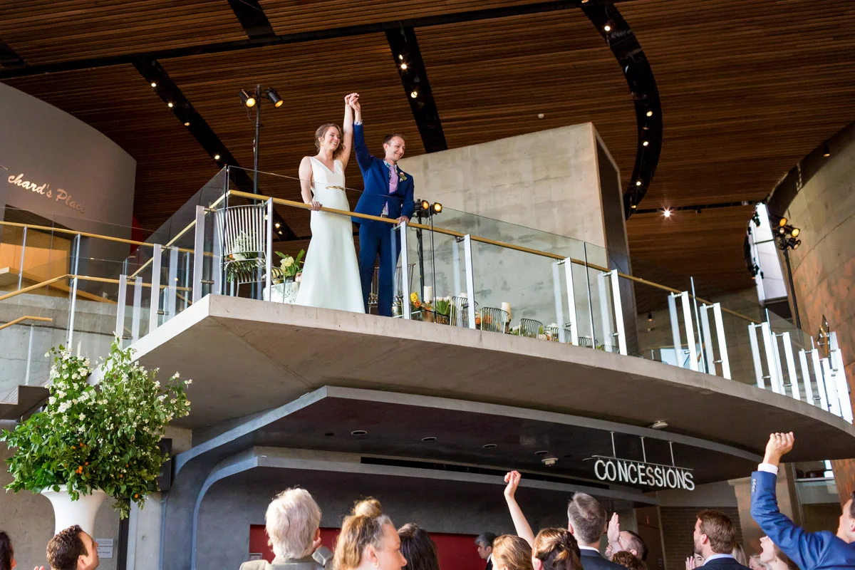 DC wedding reception at Arena Stage, Planning by Bella Notte, Photo by Procopio Photography