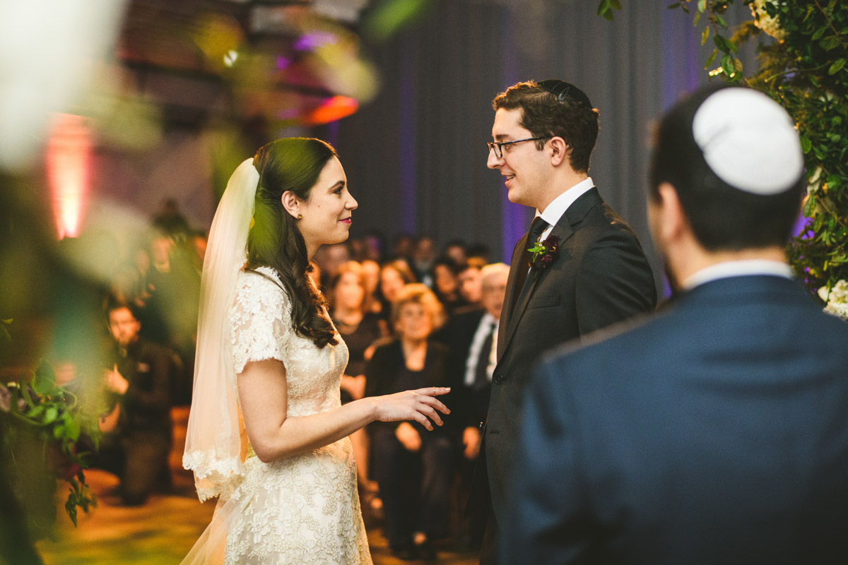Modern Jewish wedding ceremony at Dock 5 at Union Market, DC, Planning by Bella Notte, Photo by Sam Hurd