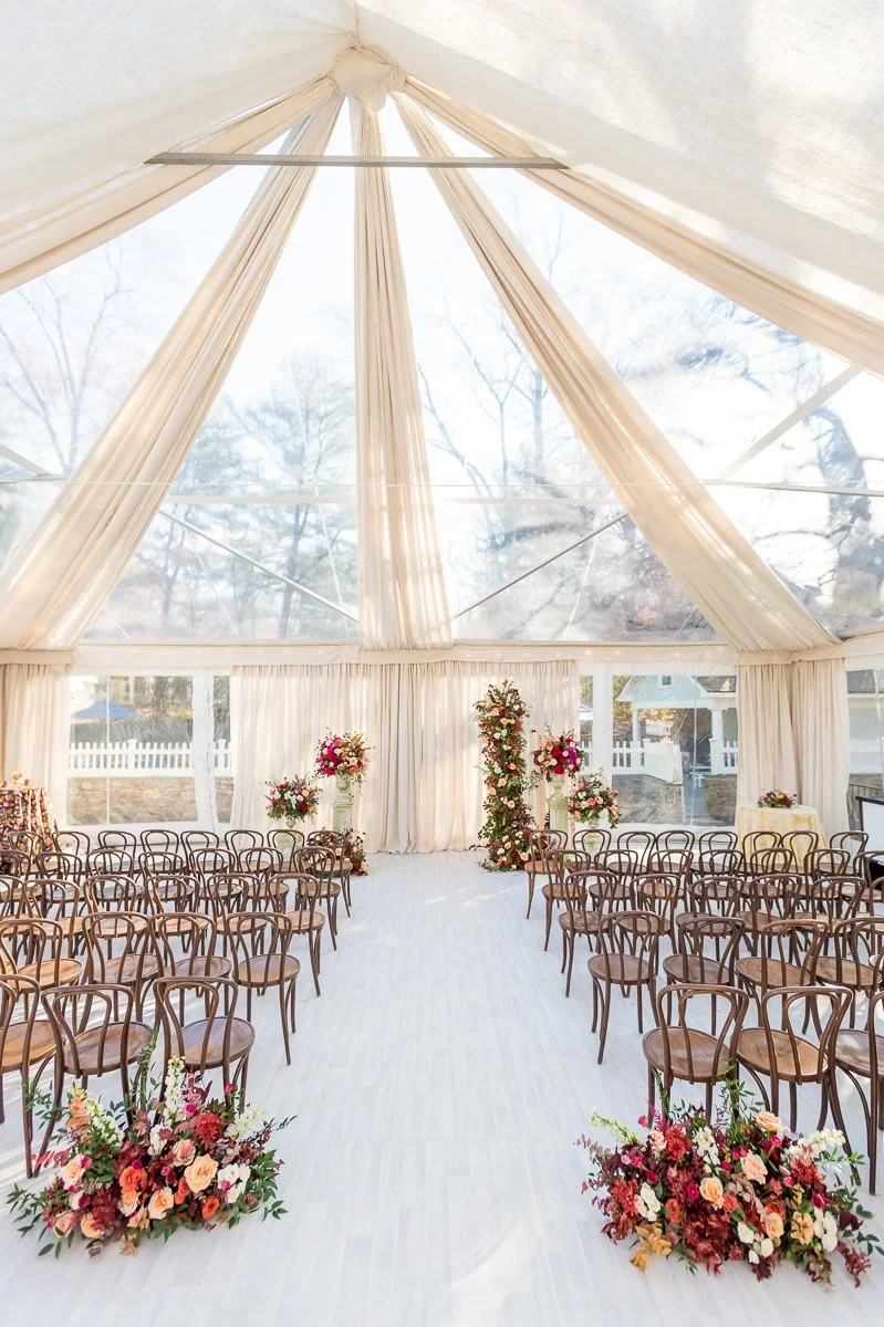 Cozy Fall at Home Wedding Bella Notte DC-1008-Clear-Top-Tent-Draping-DC.JPG