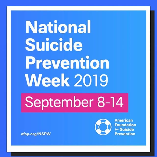 It&rsquo;s National Suicide Prevention Week and yesterday was World Suicide Prevention Day. Though I am grateful that there is world and national recognition of this important issue, I do want to impress upon folks that this issue is something to rem
