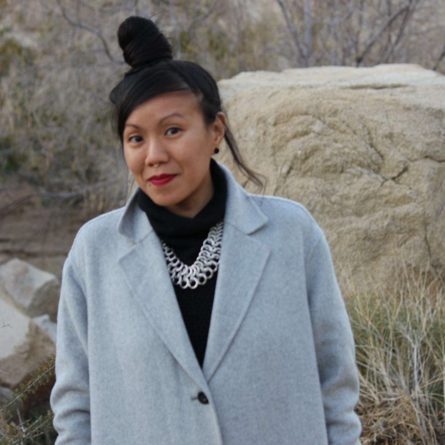 Puck Lo is a researcher committed to leftist social movements. Puck studies, organizes against, writes and makes films about the prison-industrial complex, migrant justice, trans-feminist politics and economics. They have worked as a radio producer and print journalist for progressive media outlets, finished a Master's degree from UC Berkeley's Graduate School of Journalism and an MFA from Stanford University's Documentary Film department. Puck's non-fiction films explore dystopias, carceral and liberatory states and structures, political memory and its embodiment. Puck’s work has screened internationally at film festivals, including the Berlin International Film Festival. Puck's latest projects include a short film about the landscape of displacement along a river near Boston, Massachusetts; research on the Chinese right-wing in the US; and the misuse of failure-to-appear rates in anti-bail reform literature on pretrial detention. Puck is based in Brooklyn, New York, and Joshua Tree, California.