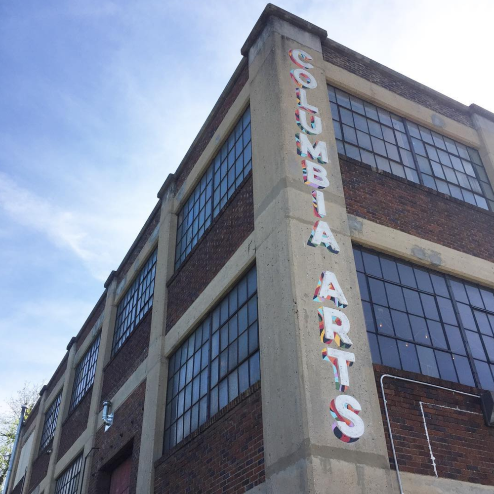 Hand-Painted Sign for The Columbia Arts Building