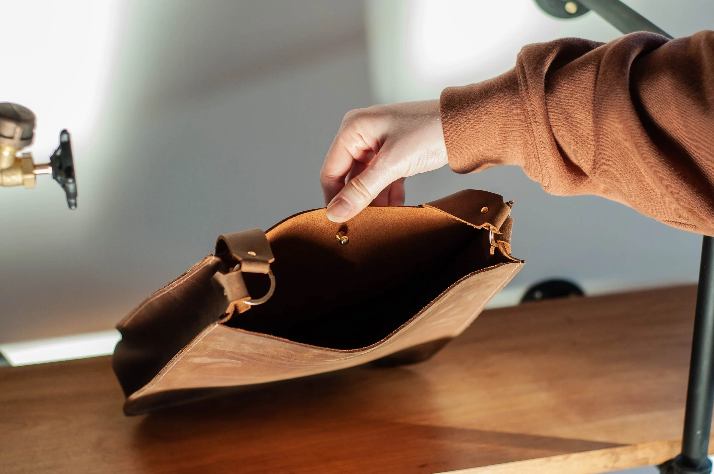 Sac en cuir Gabrielle �?? Les Mains d'ici