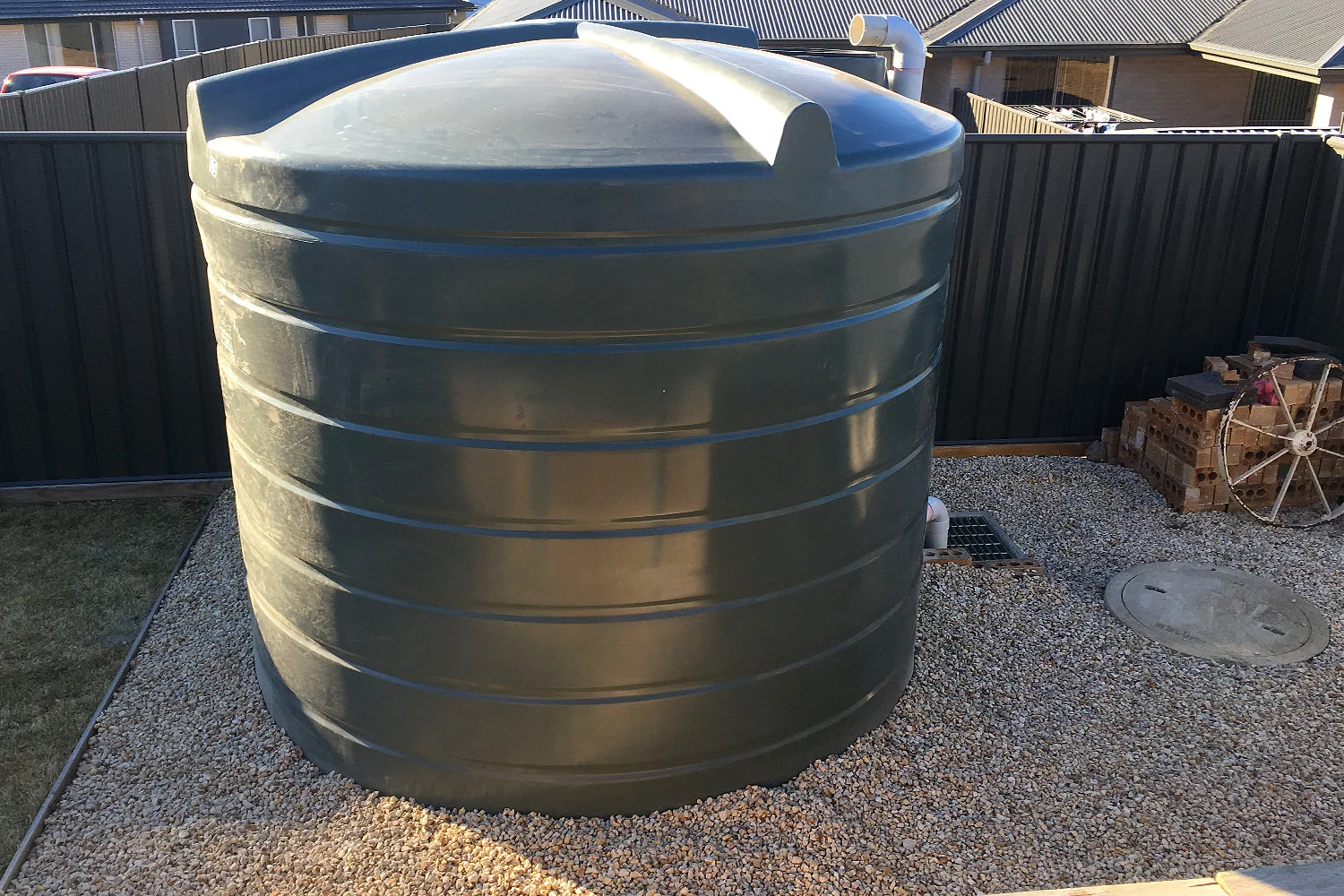 Rainwater tank install