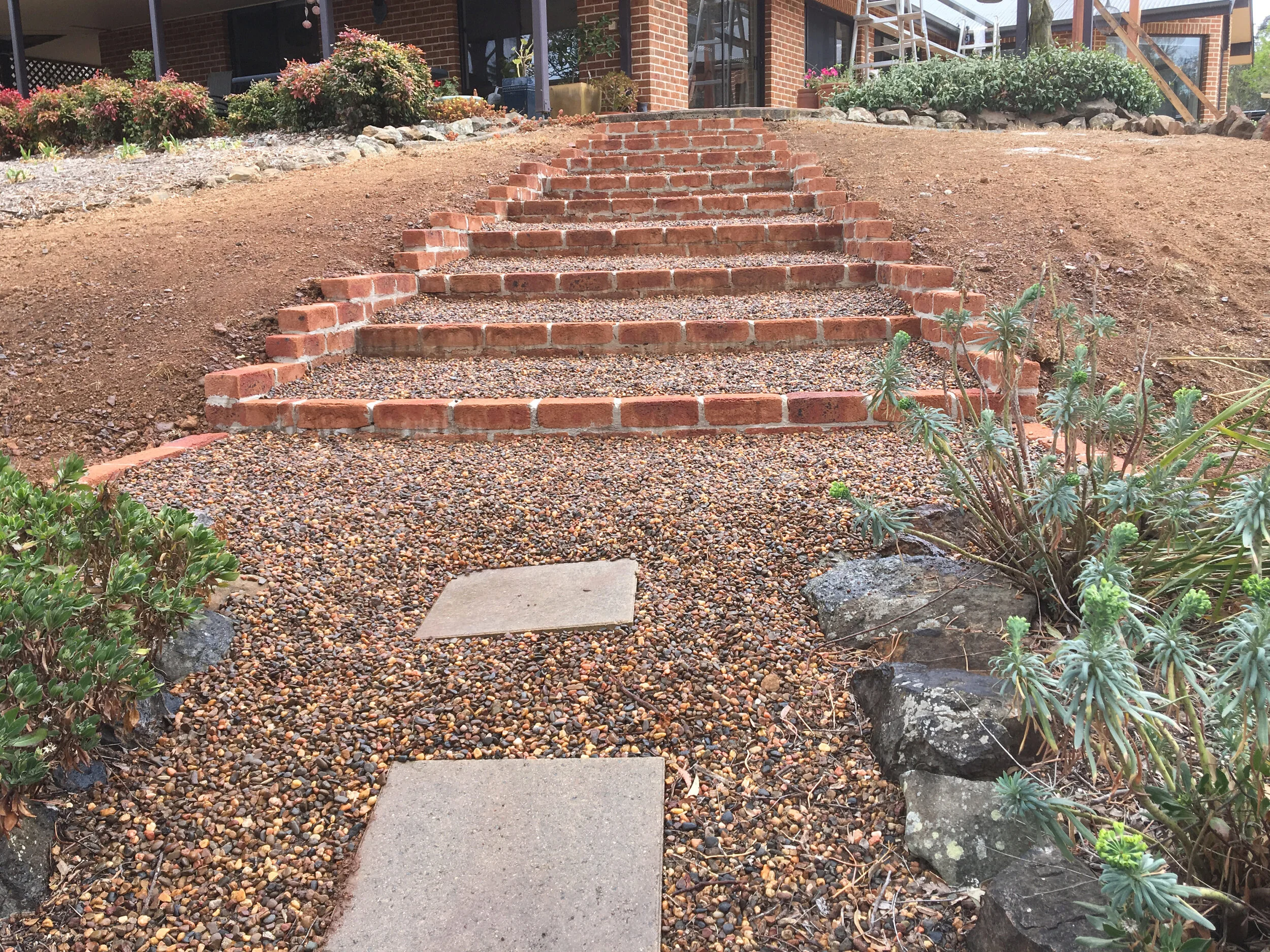 Garden stair construction