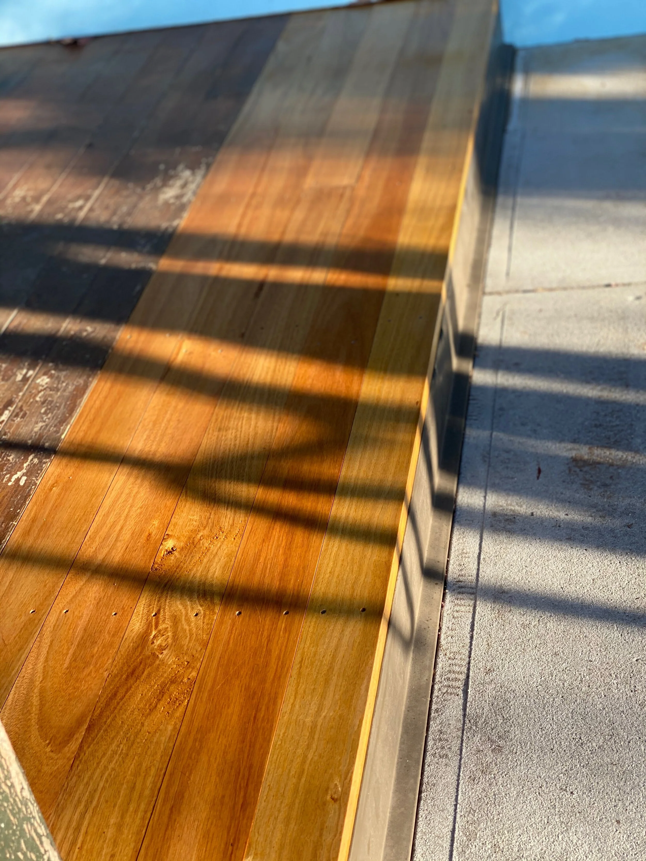 Replacing rotten verandah boards