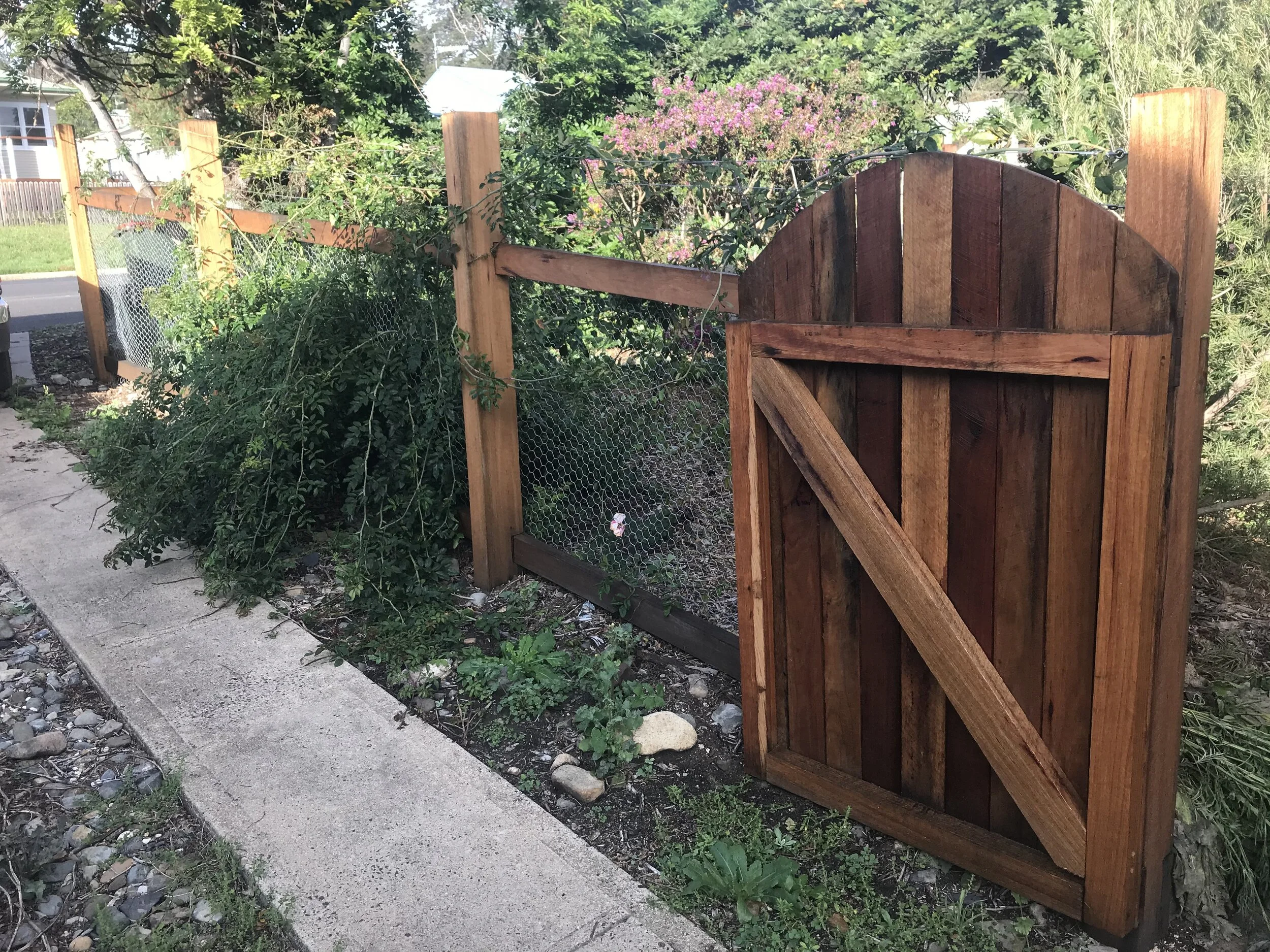 New front fence