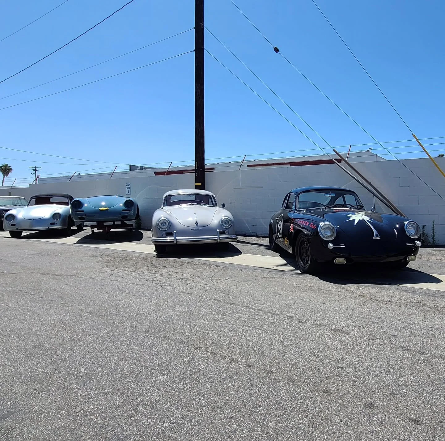 Decent line up for a Wednesday 
65 sc, 55 Continental, 60 roadster, 56 European