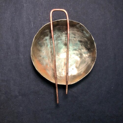Hand Forged Copper Hair Pin - Lockhart Ironworks