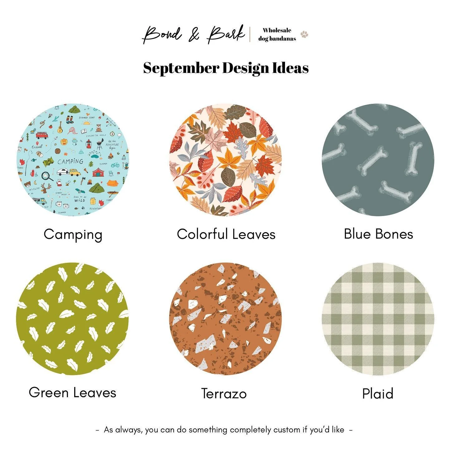 Fall is right around the corner, which means new patterns! Check out our featured September designs 🍃
