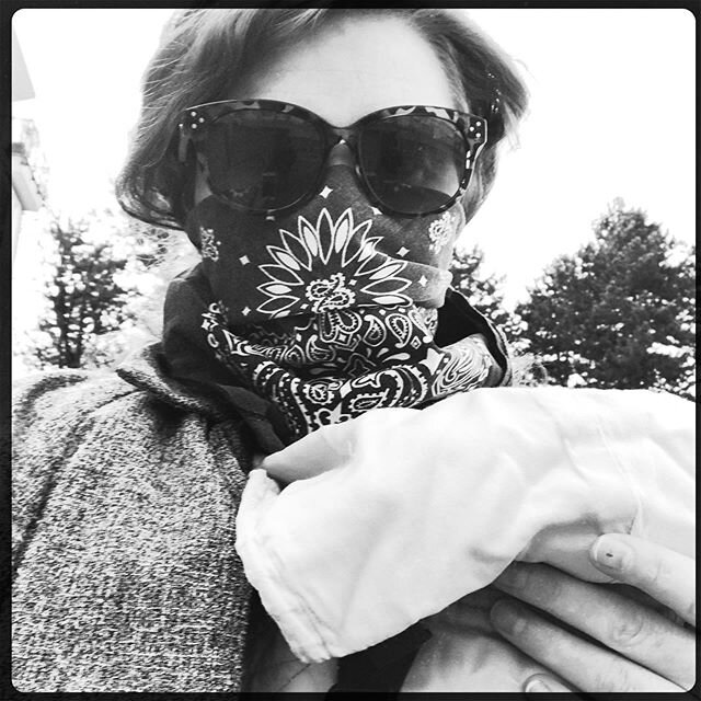 My #Burningman fantasy of everyone covering their faces in a post apocalyptic world isn&rsquo;t proving to be as fun when it actually happens. Also, I had my baby! #mama