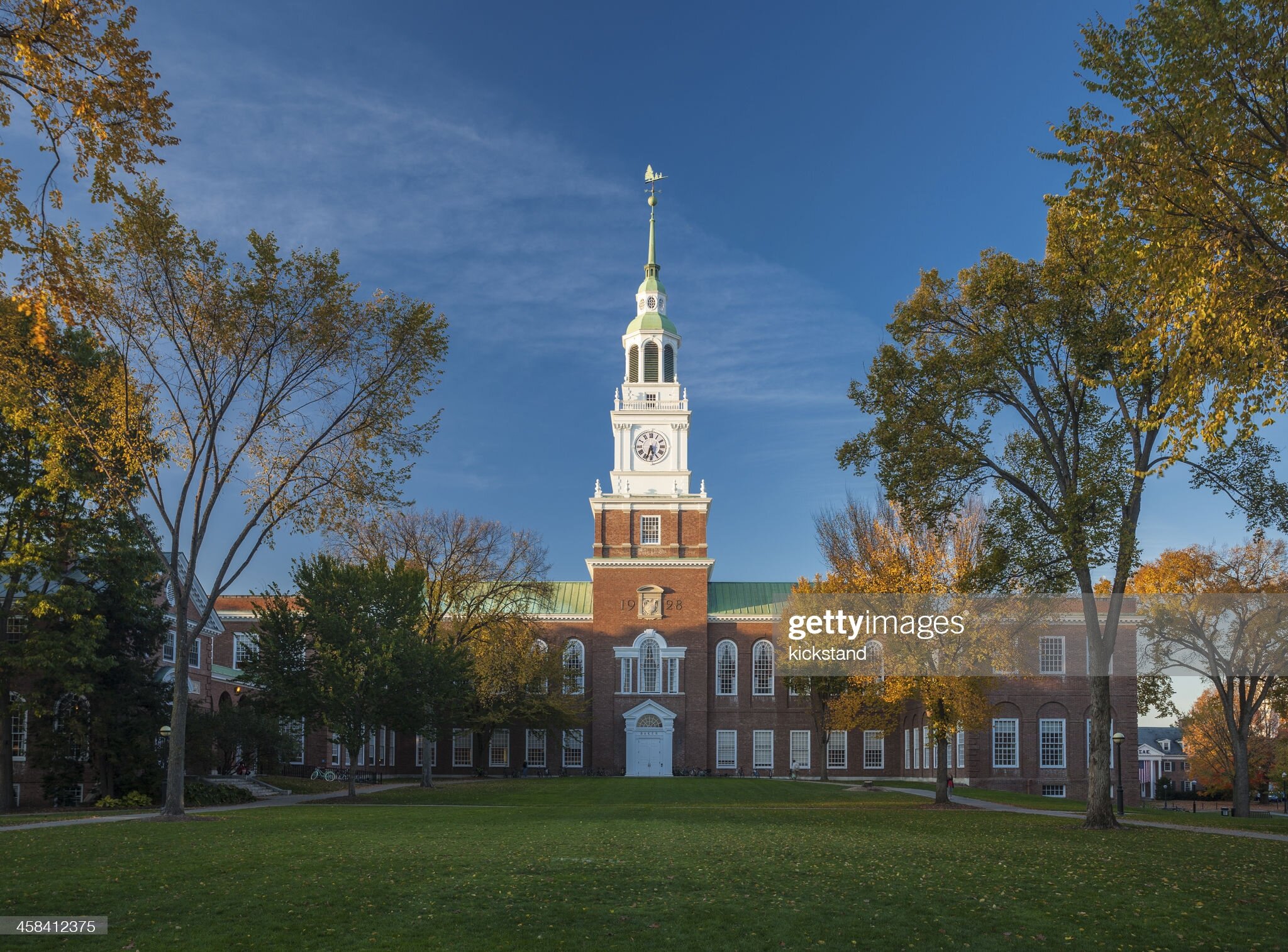 Picture of Dartmouth College’s campus taken by kickstand - Getty Images
