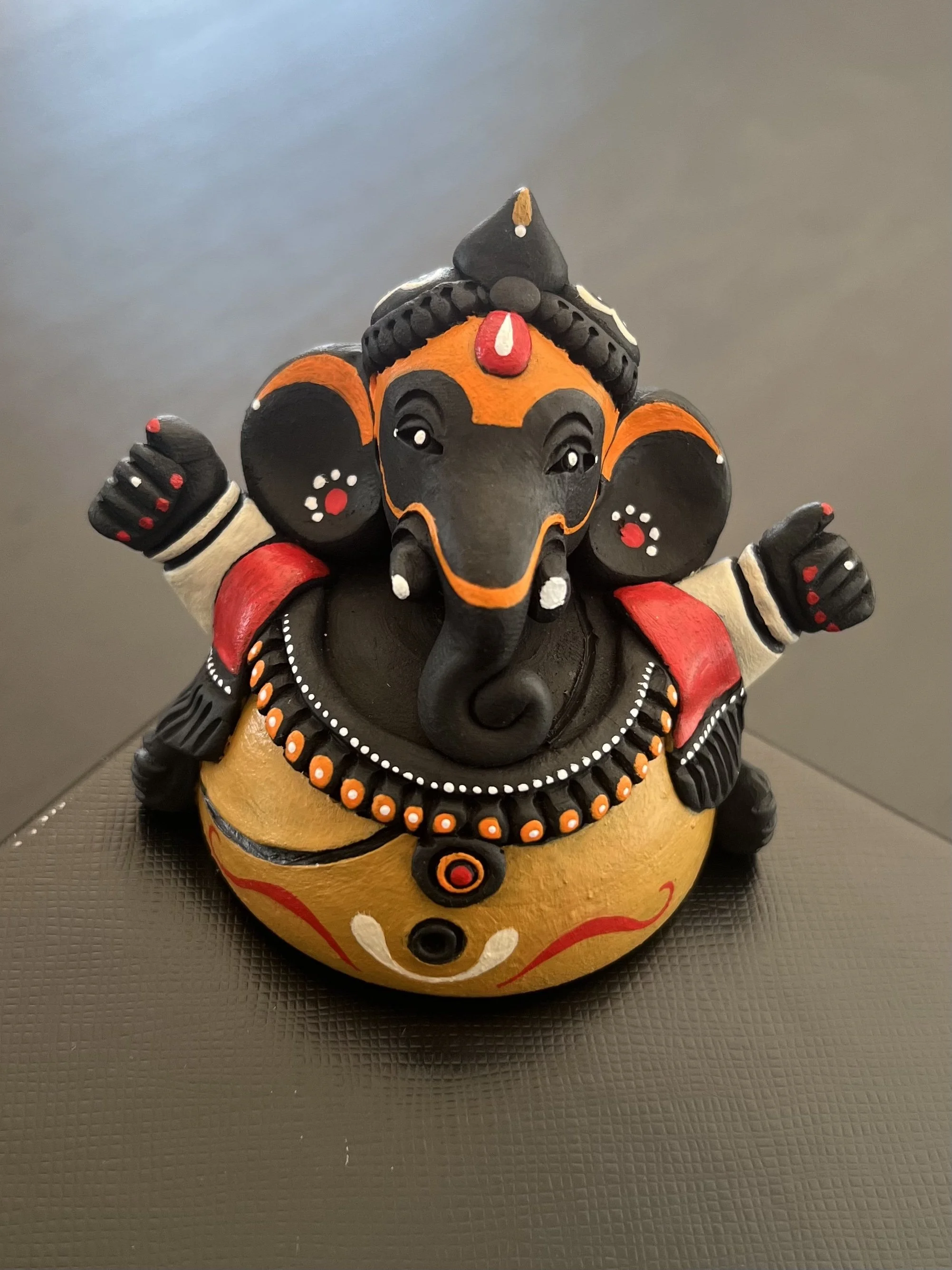 Each of my hand-painted revered Ganesha idol is a unique work of art, reflecting the skill & creativity within me.