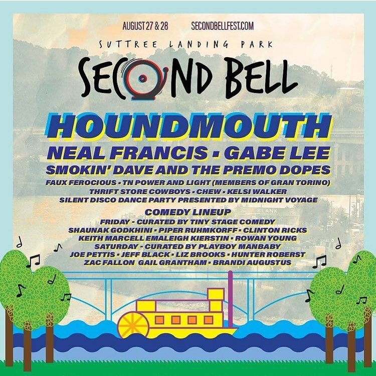 Just announced! I&rsquo;m playing @secondbellfest over on Suttree Landing in South Knox this August with some pretty incredible bands. Buy those tickets folks!