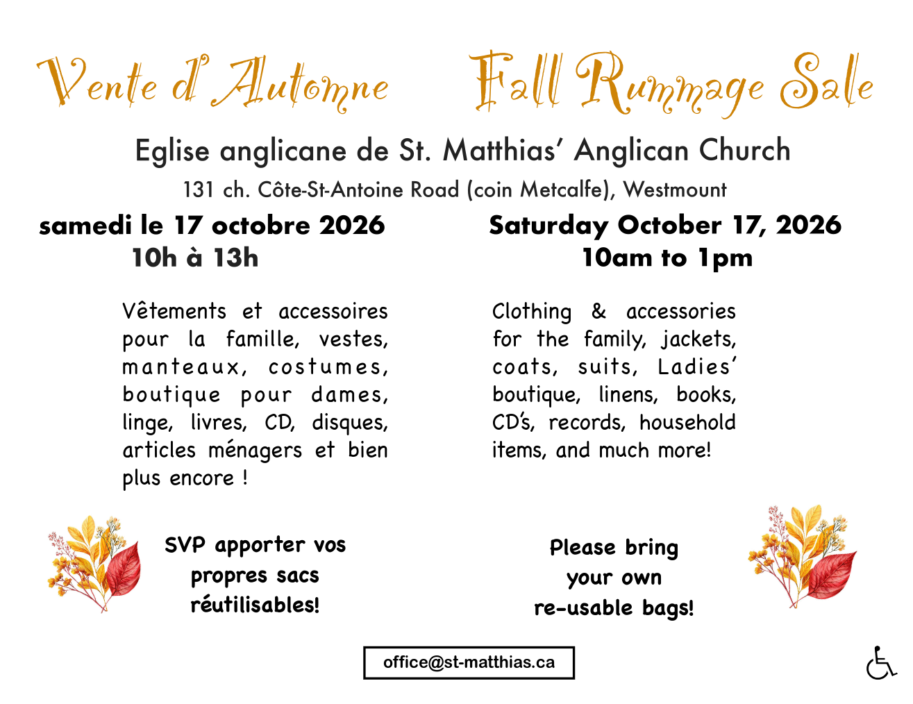 Fall Rummage Sale