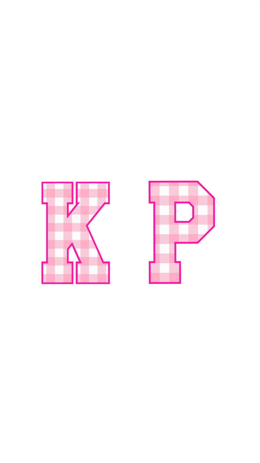 Letter K Lowercase Hot Pink Stickers, Magnet