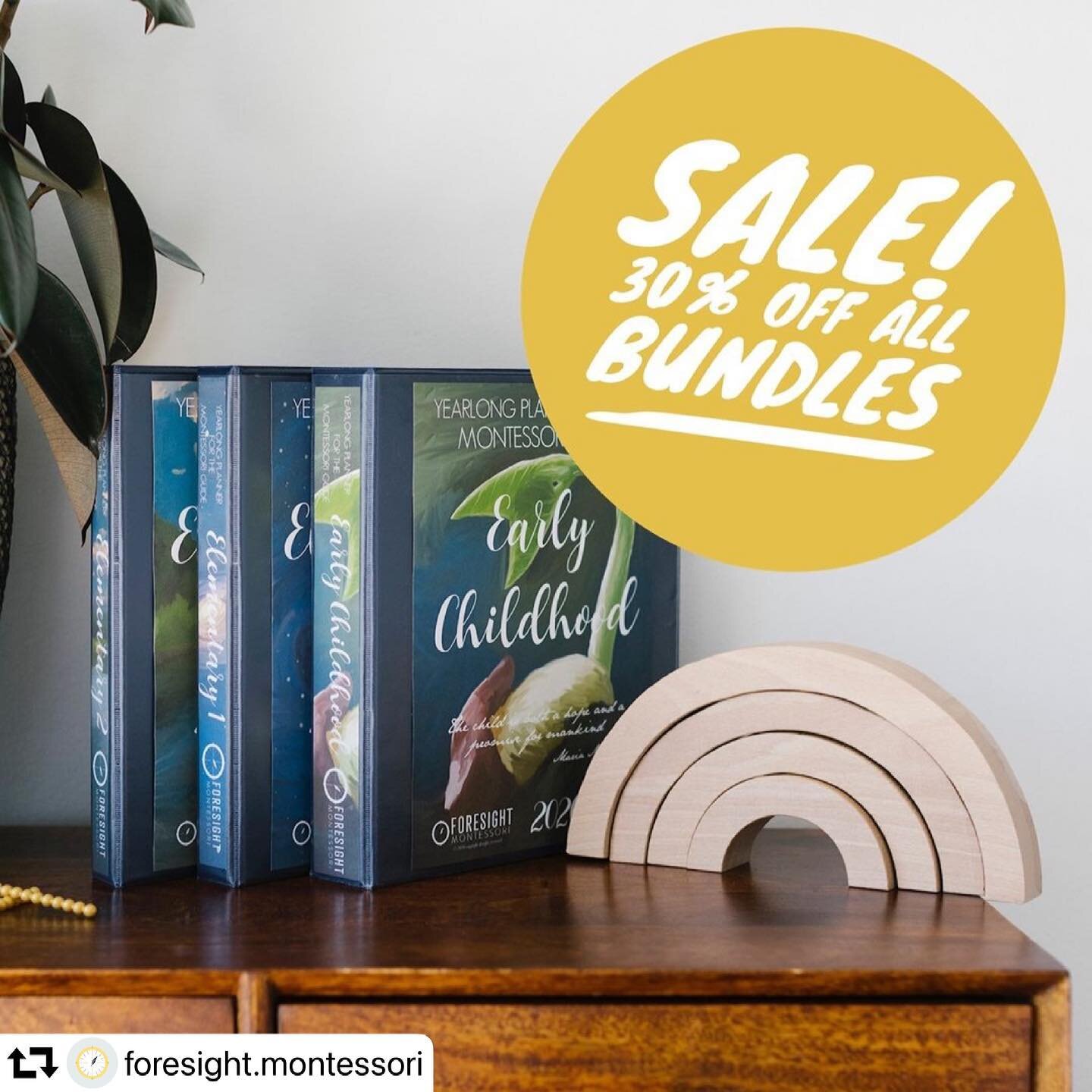 #repost @foresight.montessori
・・・
SPRING into planning SALE on ALL Planner Bundles! 30% OFF

Why wait until Fall 2021? Purchase a Planner Bundle and get started on your planning and recording NOW! 

What is included? You get a 21/22 School year plann