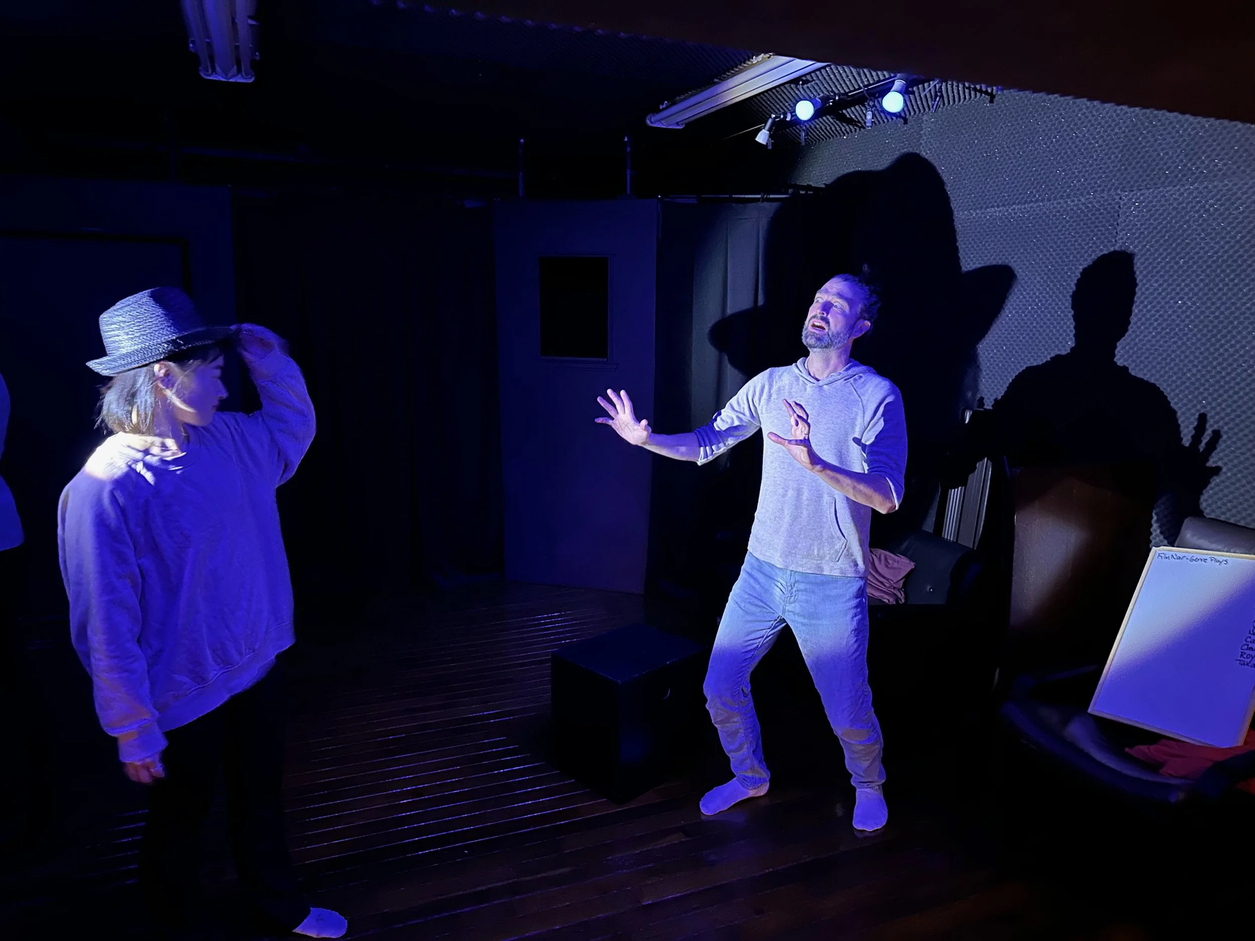 Film Noir Genre Play workshop working with drama and shadows!