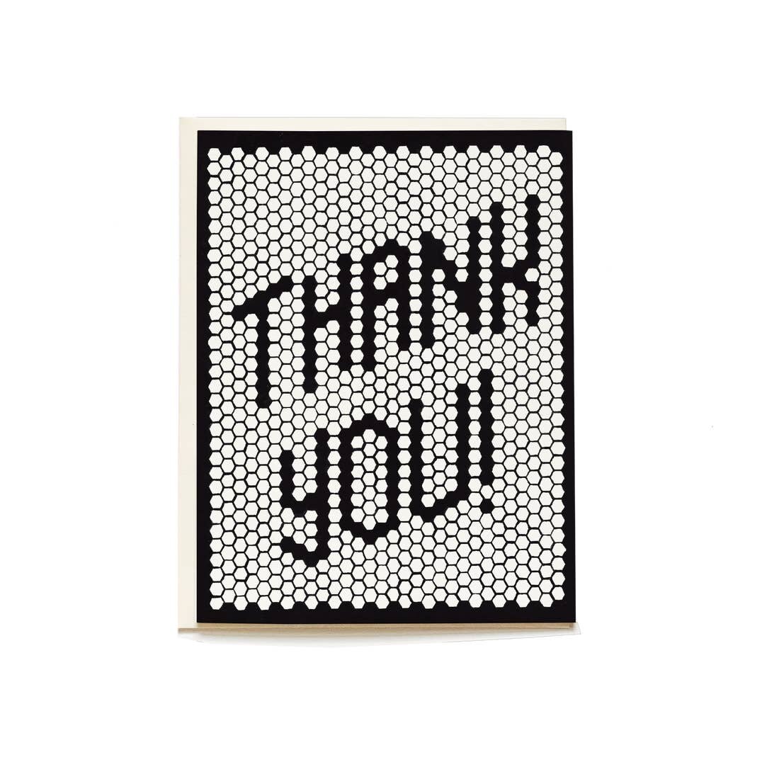 Retro Tile Thank You Card