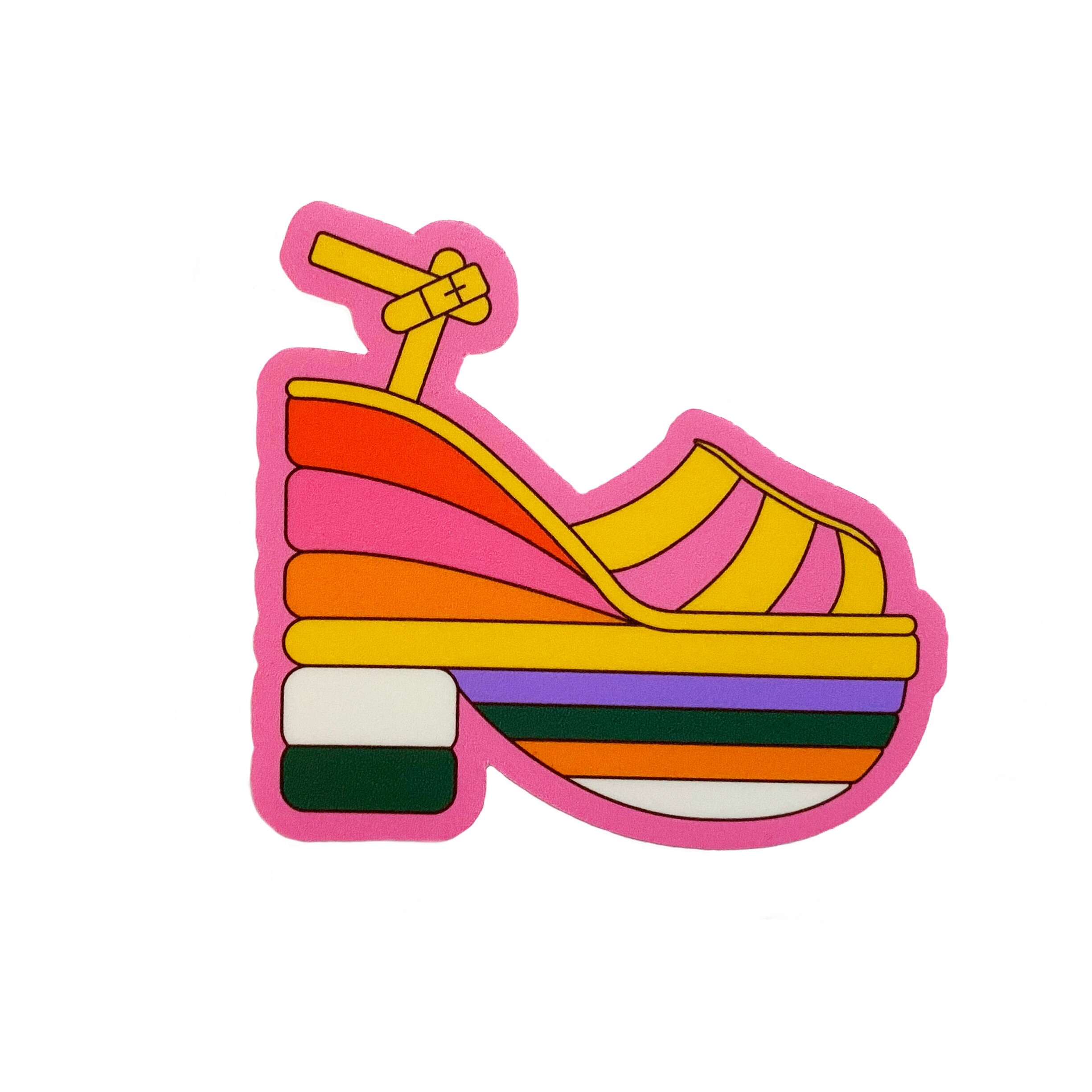 Rainbow Shoe Sticker