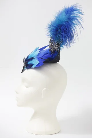 Blue showgirl, side