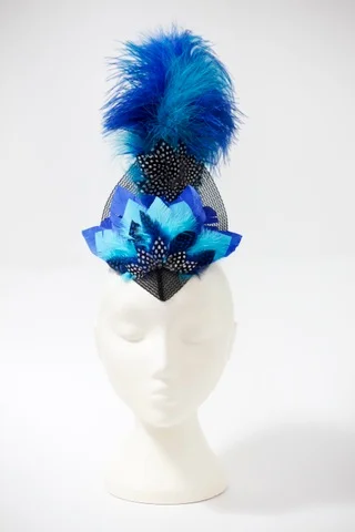 Blue showgirl, front