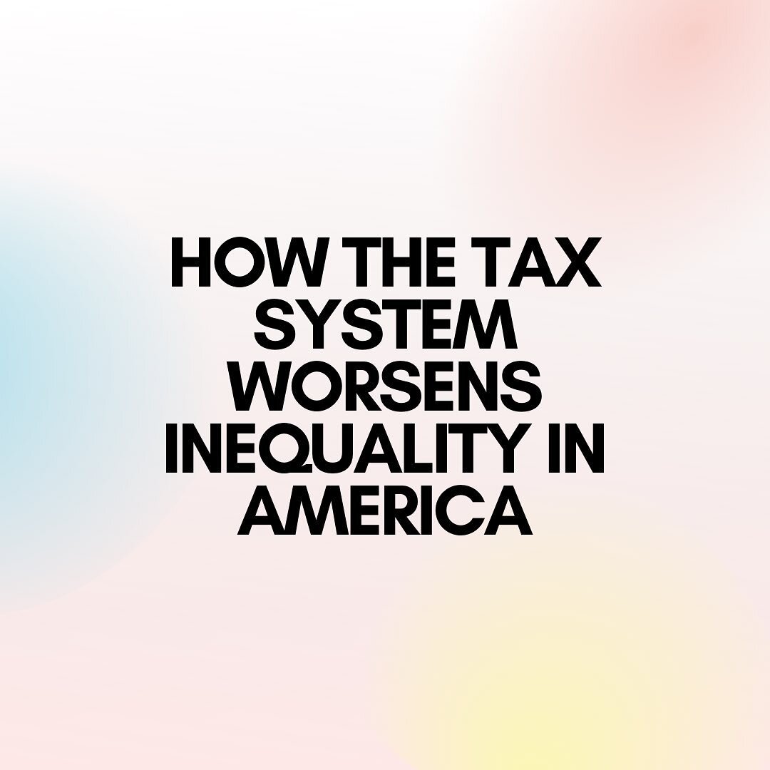 Inequality in the US is worse than ever: the middle class is erased, and there is a clear upper and lower class today. The US tax code exacerbates inequality at all levels of taxation by burdening wage-based income and discounting wealth-based income