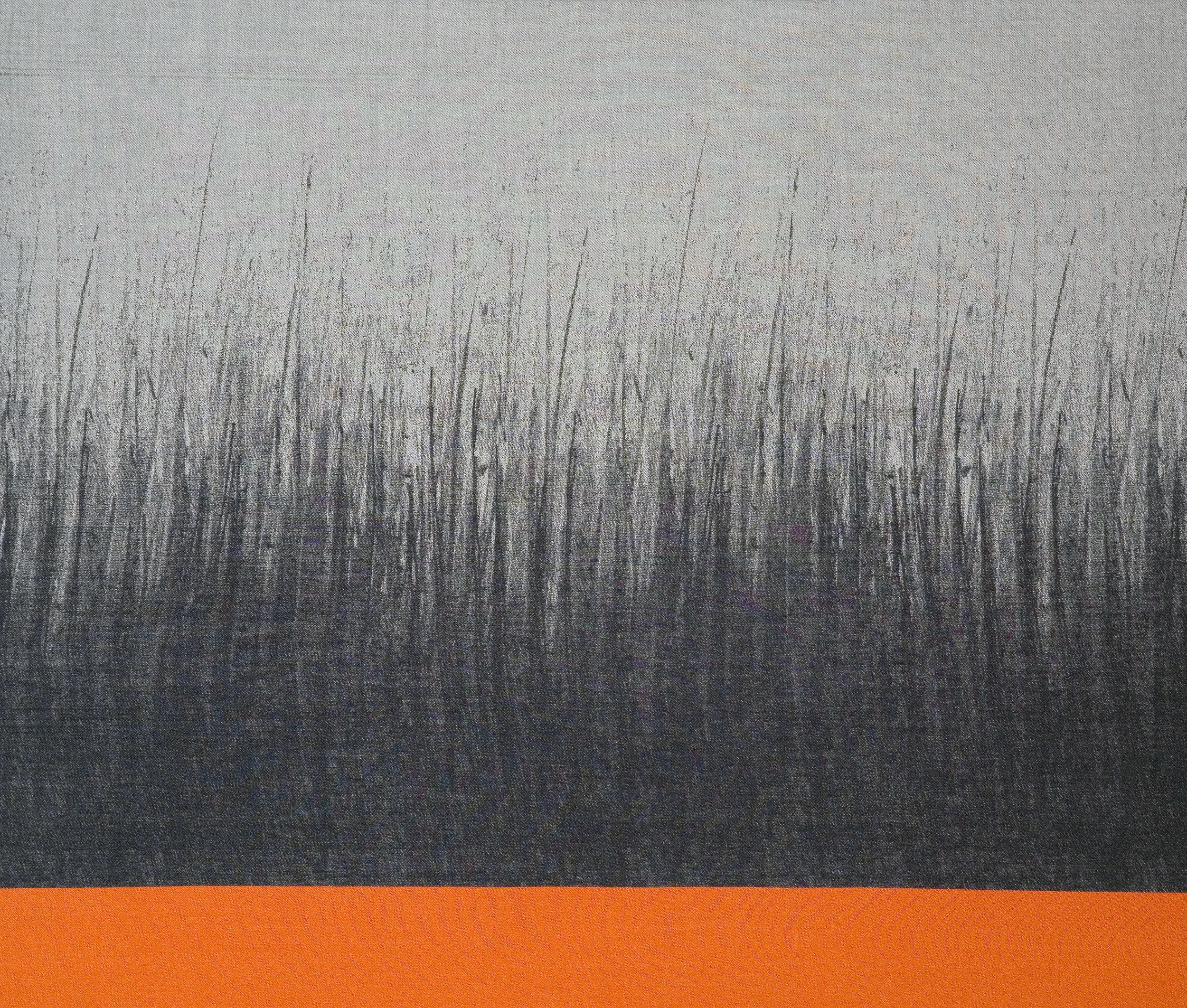 'Grasses' 2007. Jacquard woven silk and cotton 60x70cm.