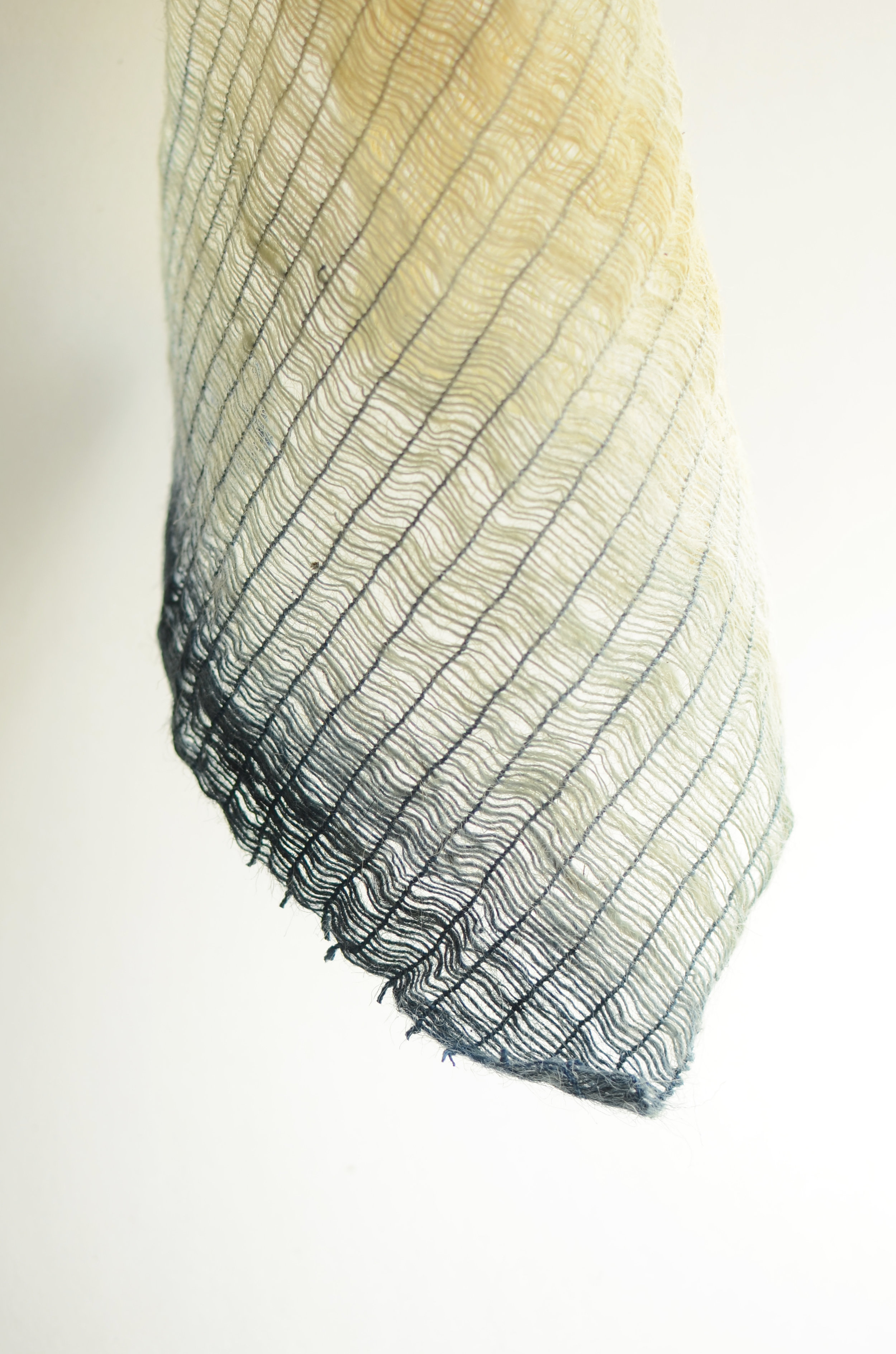  'Threads' India - Wales project 2017-18. Cotton and kutch wool. 