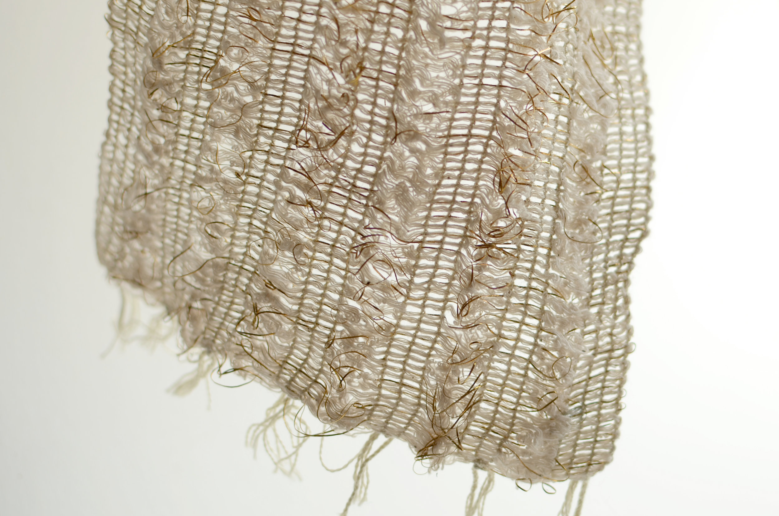  'Threads' India - Wales project 2017-18. Kala cotton and gold thread. 