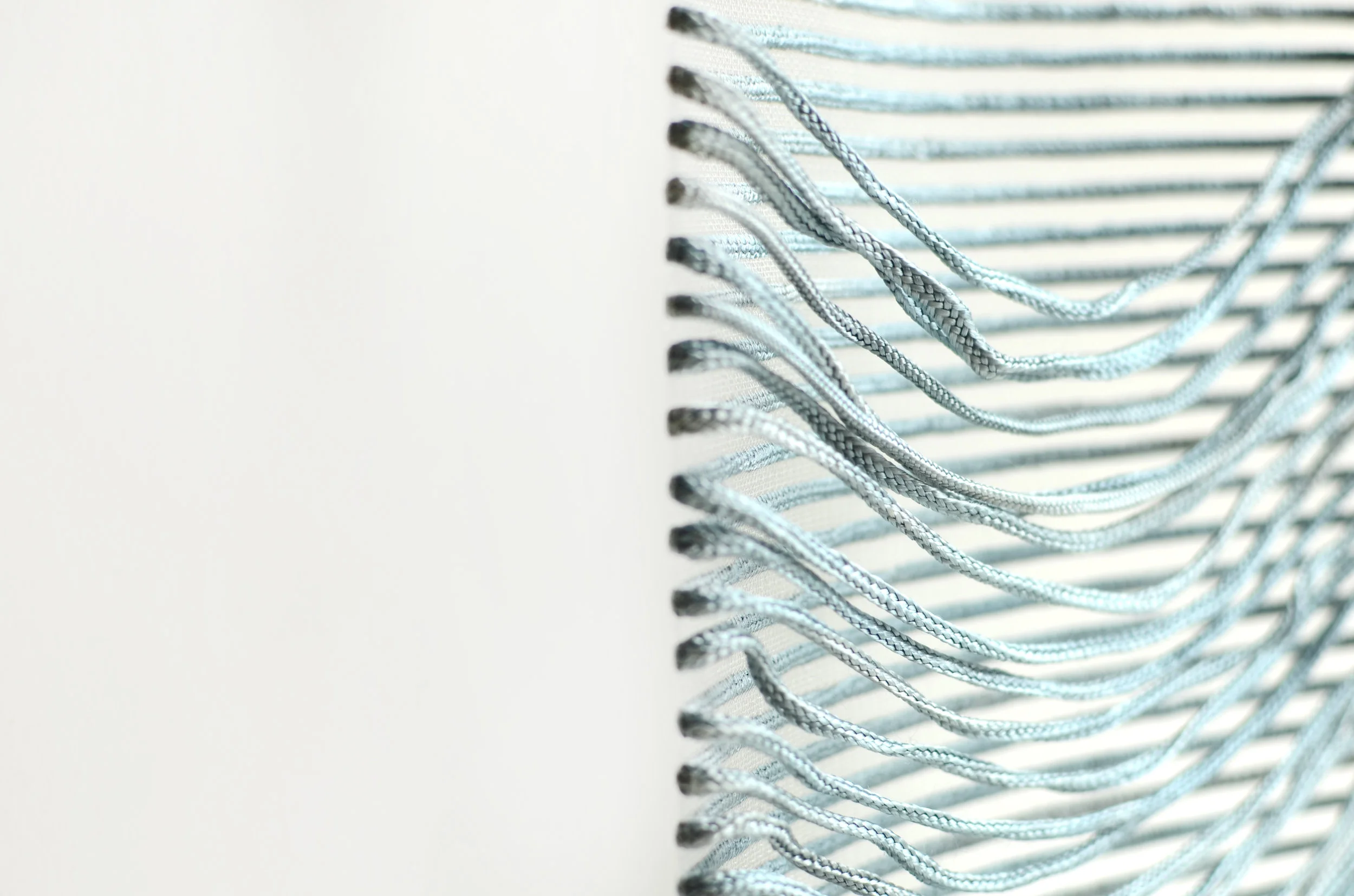  'Threads' India - Wales project 2017-18. Viscose and nylon monofilament. 