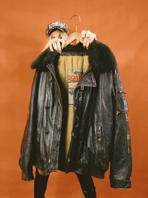 80s A-2 real leather bomber jacket vtgt Original Rare Vintage 80s  