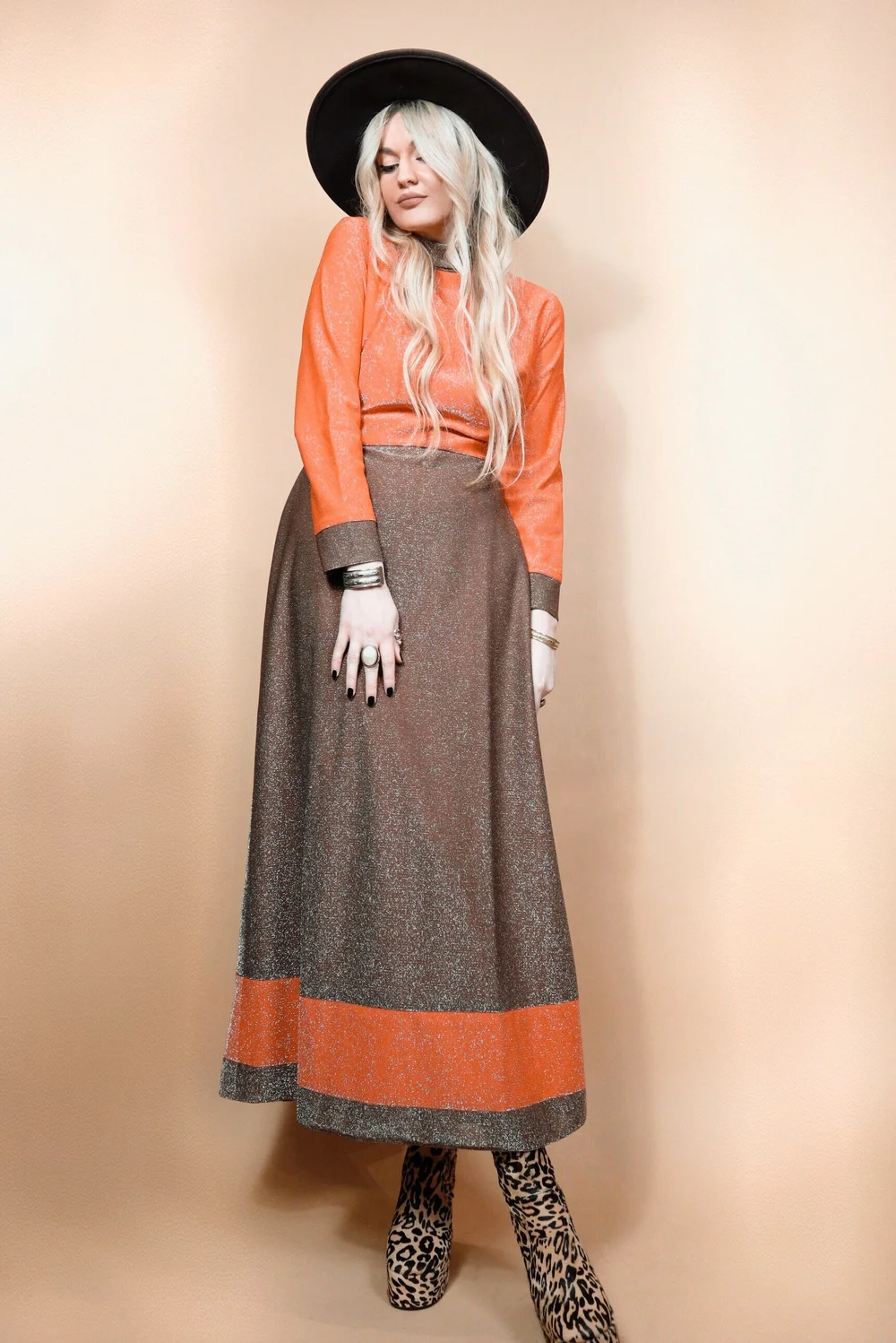 charlie brown long dress Brown Sleeveless Tiered Charlie Midi Dress main image 0
