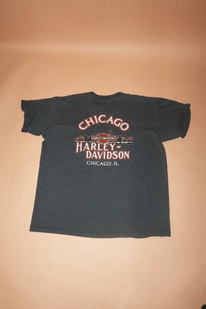 CHICAGO IL : RARE Vintage 1978 Harley Davidson T-shirt Grey