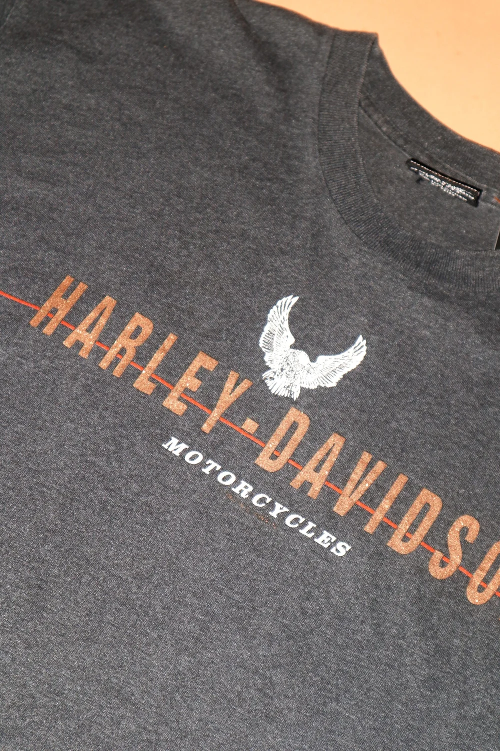 CHICAGO IL : RARE Vintage 1978 Harley Davidson T-shirt Grey