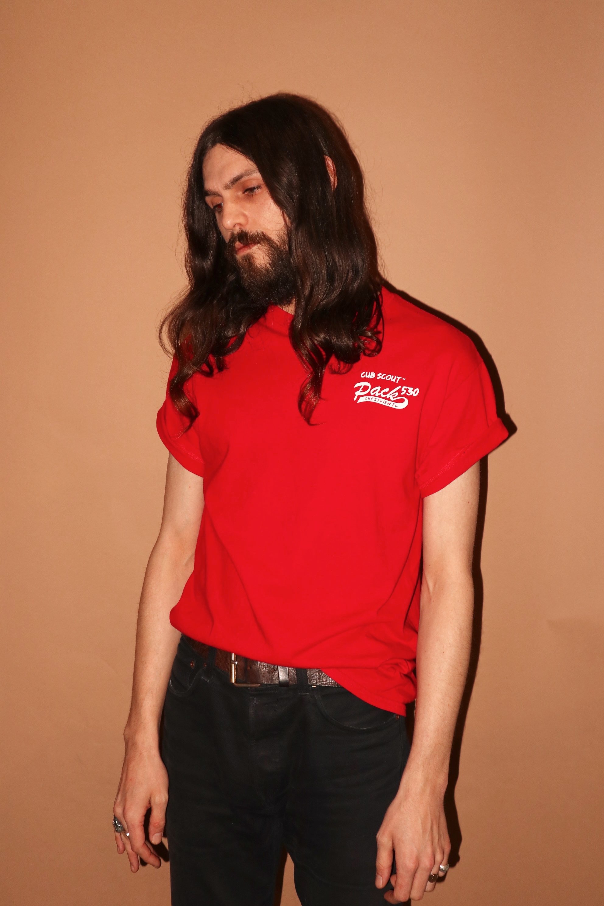 CRESTVIEW RUNNING WITH THE PACK RED AMERICANA SCOUT T-SHIRT 2.JPG