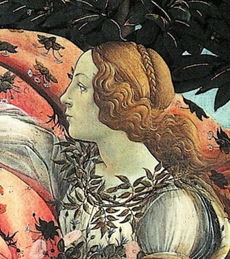 Flora en El nacimiento de Venus (ca. 1485)