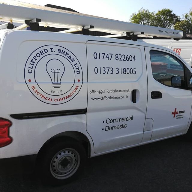 New logo on the vans! #electrician #electricianlife #localelectricalcontractors