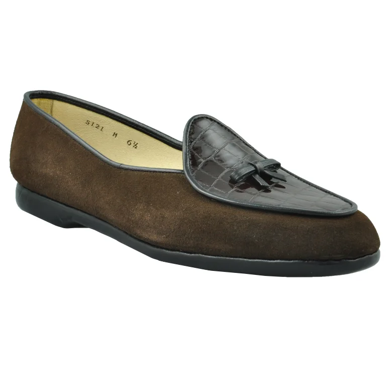 Brown Suede with Patent Croc 3.jpg