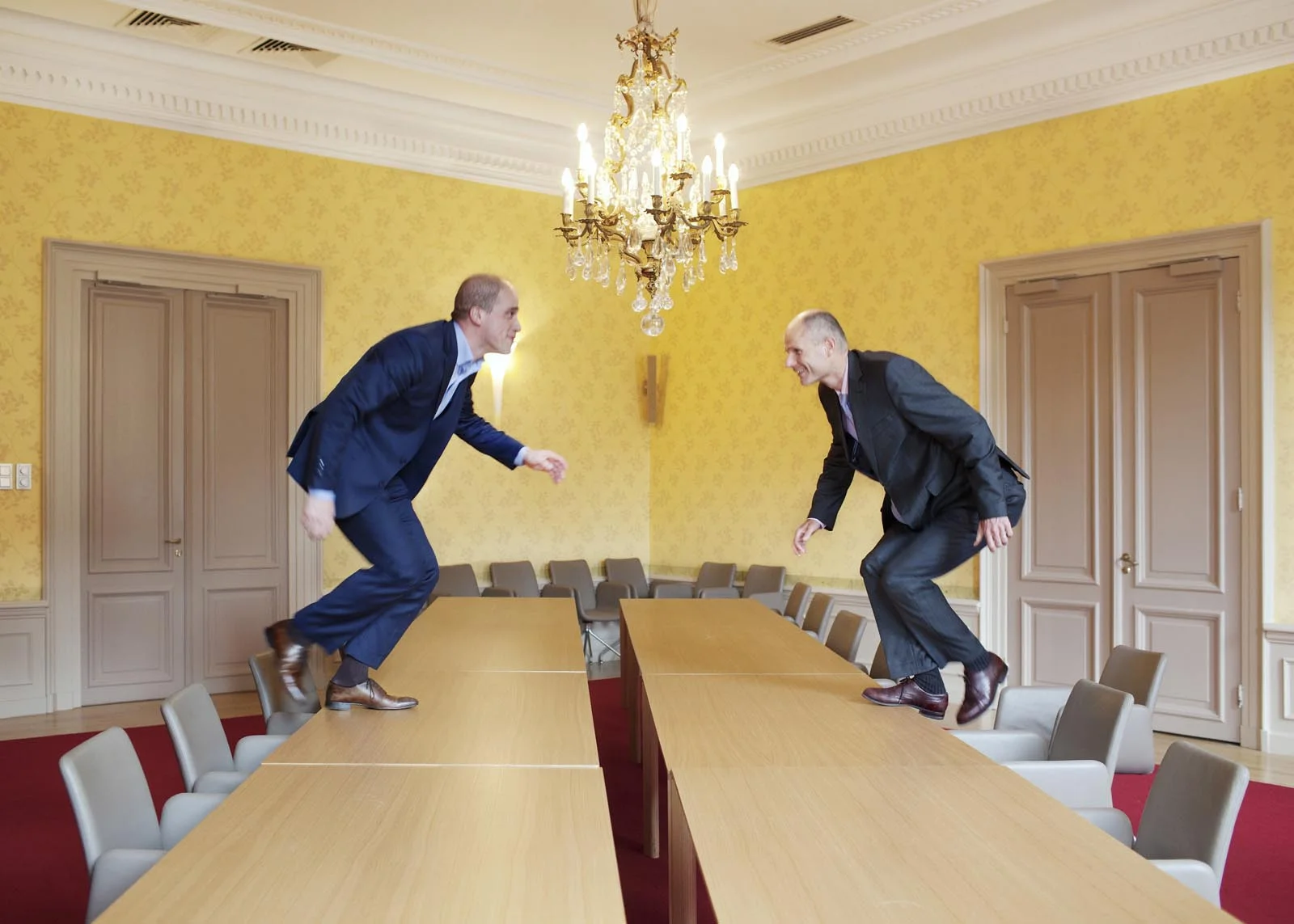 Diederik Samsom en Stef Blok