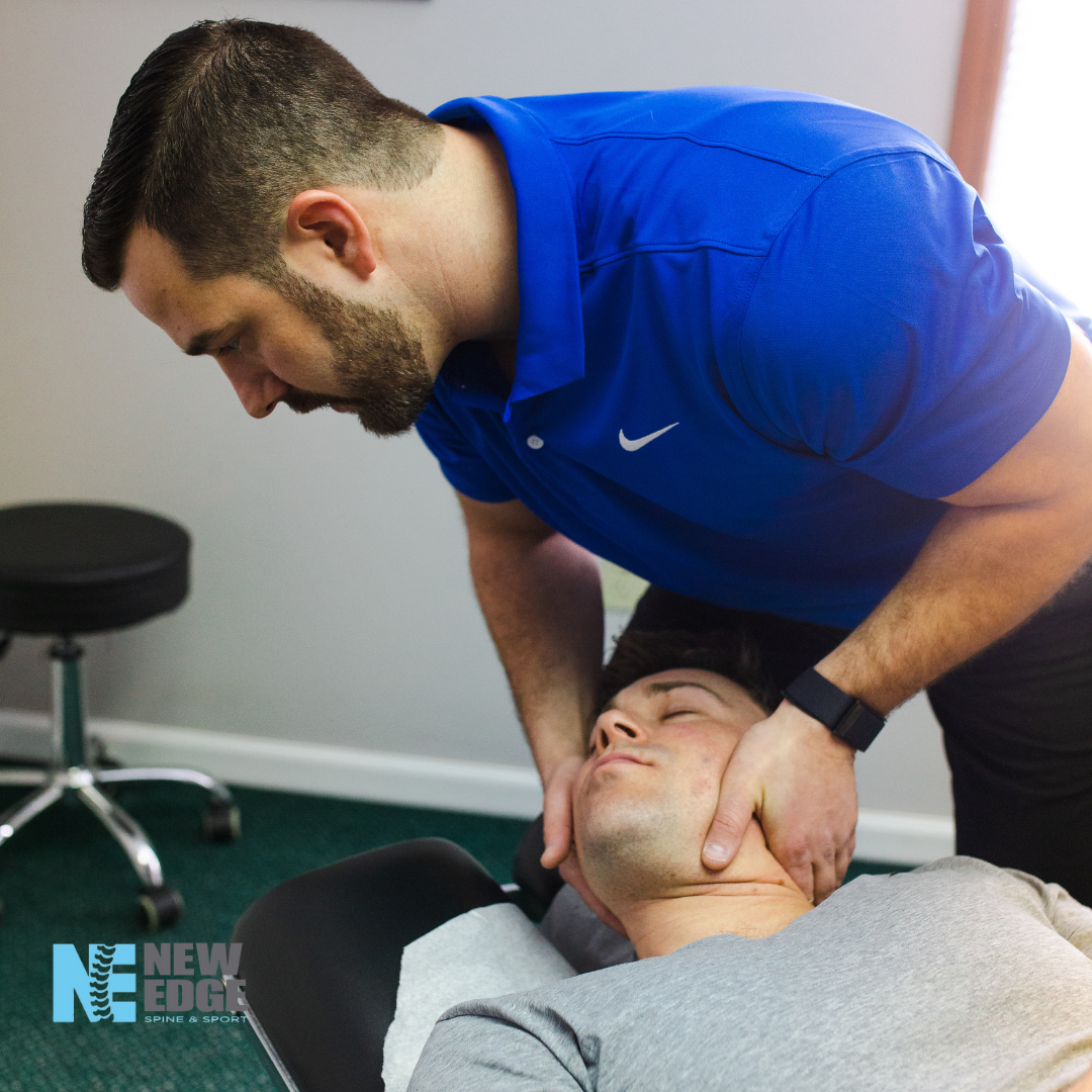 chiropractic neck adjustment on a patient