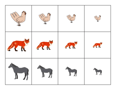 Problem : Struggles to recognise patterns, like smallest to largest or tallest to shortest.