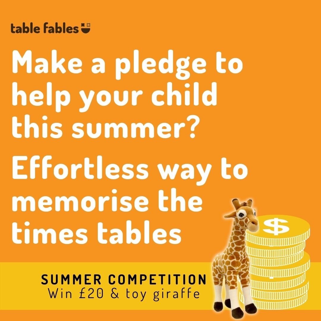 Learn your times tables and WIN &pound;20 and a cuddly giraffe! Click the link in our bio to sign up now, only 50 prizes up for grabs! ⁠
⁠
⁠
#timestables #learntimestables #mathslearning #homeschoolmum #teachersofinstagram #timestables  #mathematics 